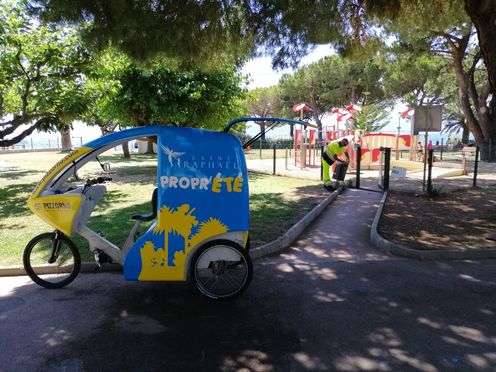 Tricycle Propr'été de Saint-Raphaël - PIZZORNO Environnement - Agrandir l'image, .JPG 595Ko (fenêtre modale)